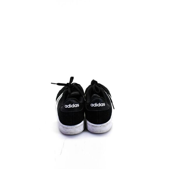 Adidas Mens Suede Sneakers Low Top Cloud Foam Lace Up Sneakers Black Size 7.5 - Picture 3 of 4